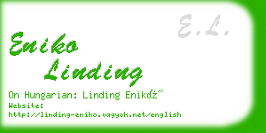 eniko linding business card